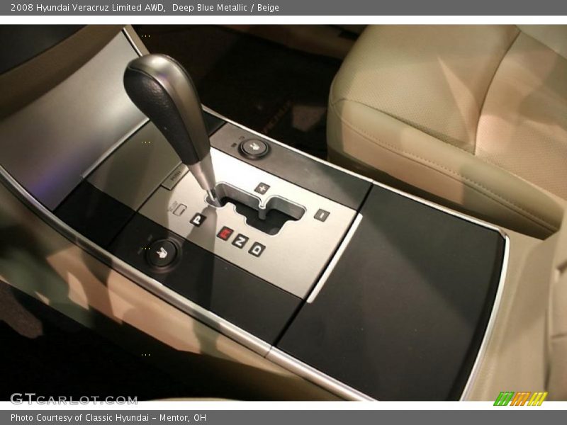 Deep Blue Metallic / Beige 2008 Hyundai Veracruz Limited AWD