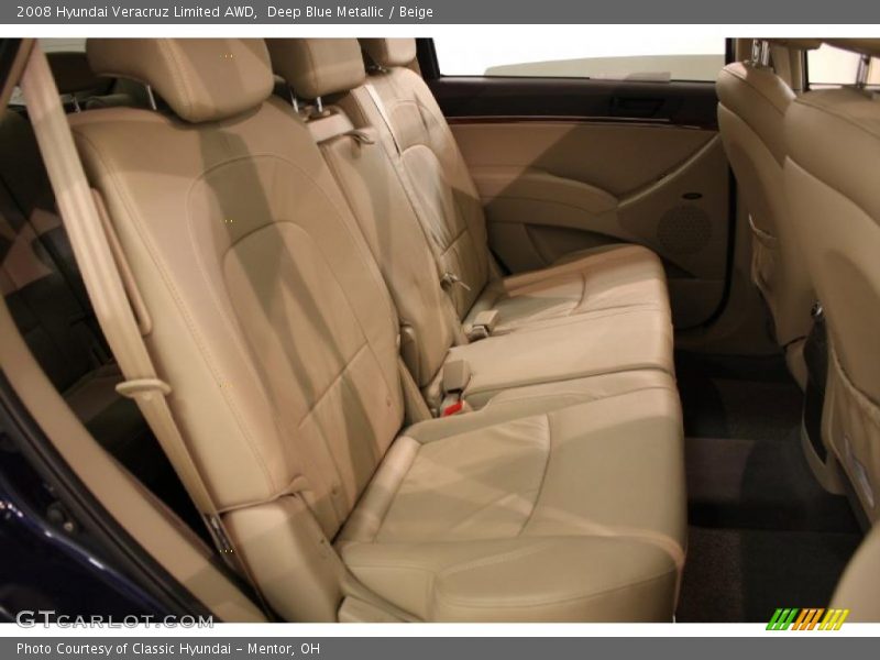 Deep Blue Metallic / Beige 2008 Hyundai Veracruz Limited AWD