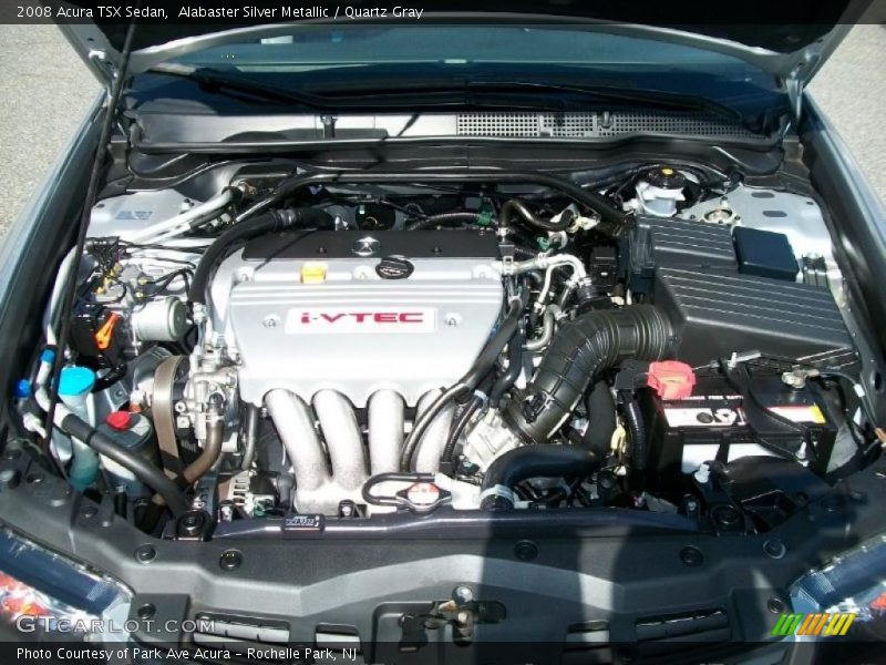 Alabaster Silver Metallic / Quartz Gray 2008 Acura TSX Sedan