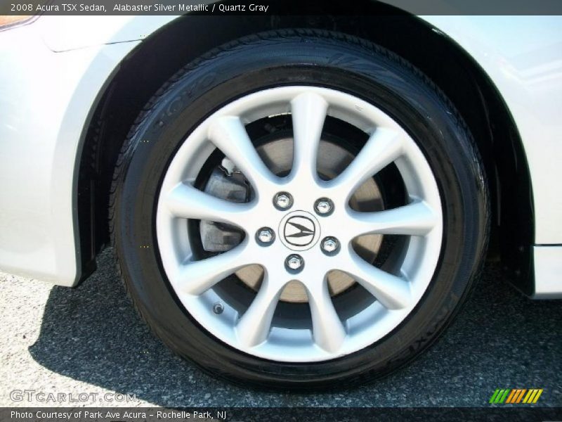Alabaster Silver Metallic / Quartz Gray 2008 Acura TSX Sedan