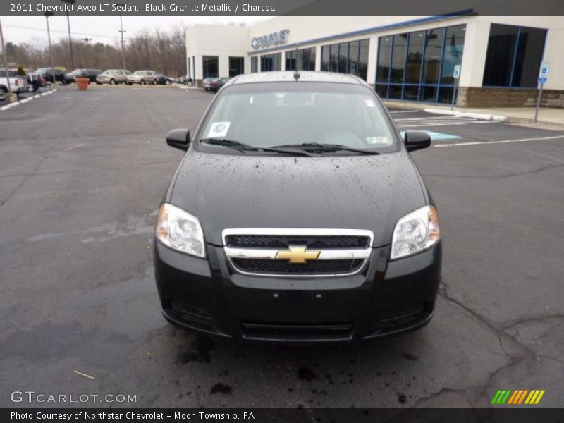 Black Granite Metallic / Charcoal 2011 Chevrolet Aveo LT Sedan