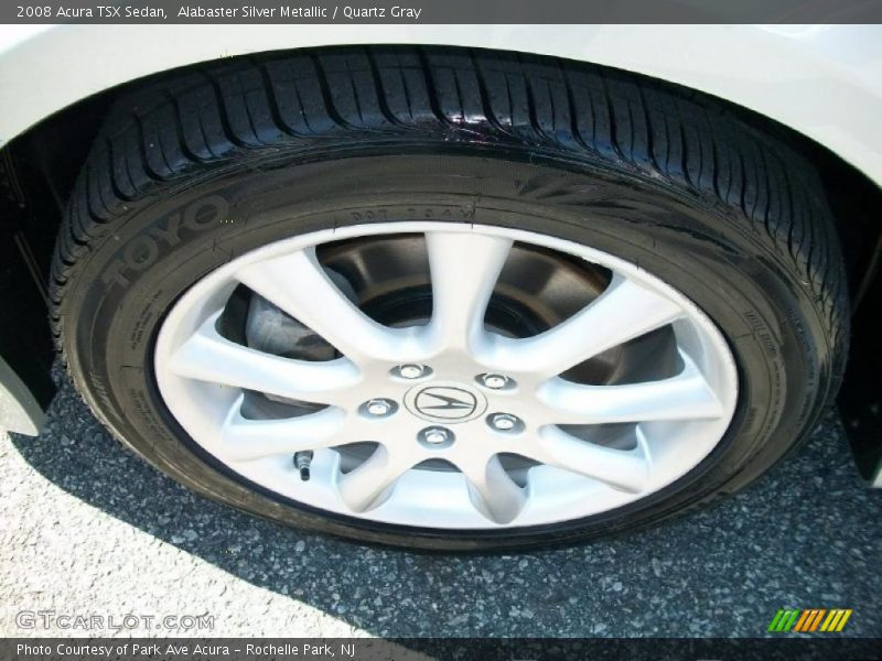 Alabaster Silver Metallic / Quartz Gray 2008 Acura TSX Sedan
