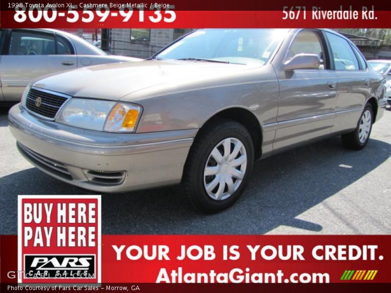 Cashmere Beige Metallic / Beige 1998 Toyota Avalon XL