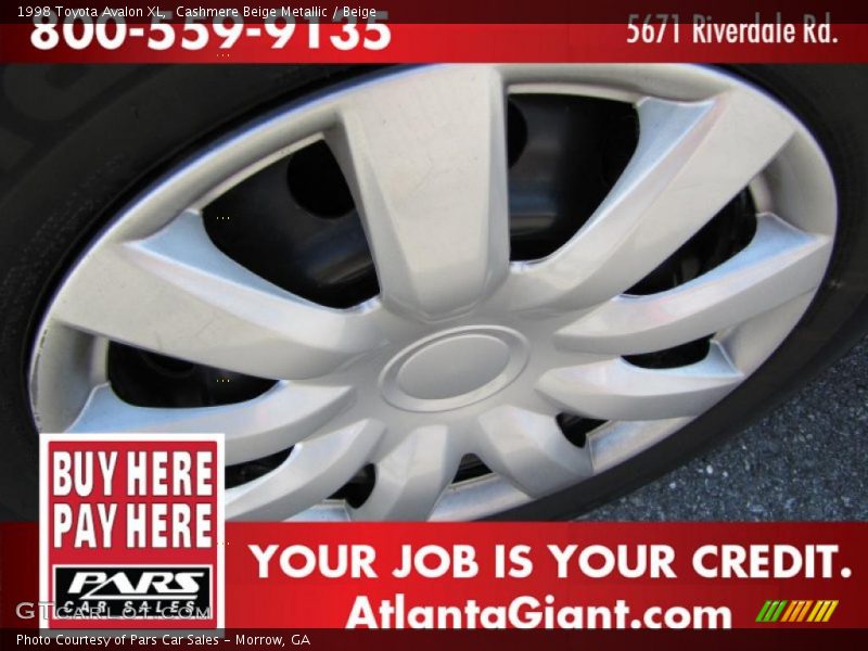 Cashmere Beige Metallic / Beige 1998 Toyota Avalon XL