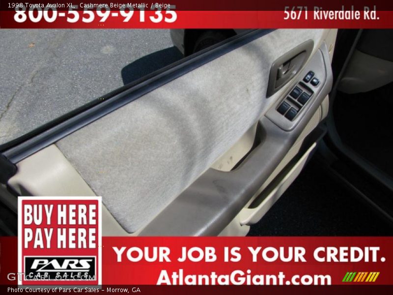 Cashmere Beige Metallic / Beige 1998 Toyota Avalon XL