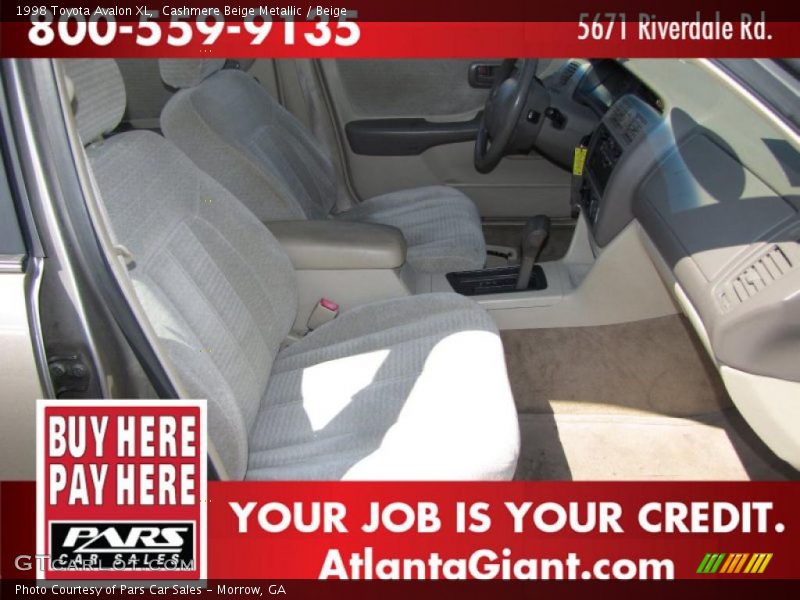 Cashmere Beige Metallic / Beige 1998 Toyota Avalon XL