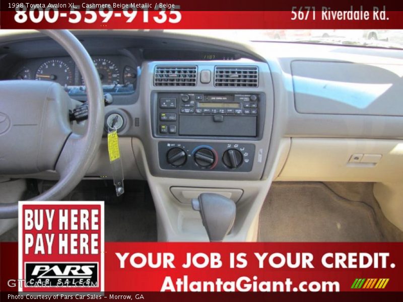 Cashmere Beige Metallic / Beige 1998 Toyota Avalon XL