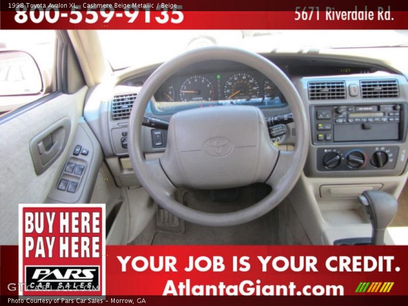 Cashmere Beige Metallic / Beige 1998 Toyota Avalon XL