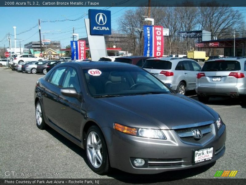 Carbon Bronze Metallic / Taupe 2008 Acura TL 3.2