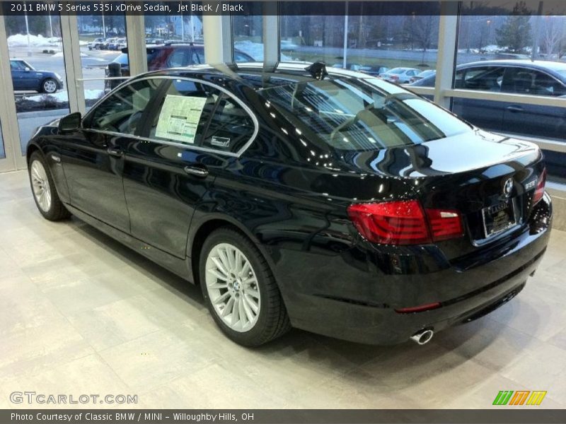 Jet Black / Black 2011 BMW 5 Series 535i xDrive Sedan