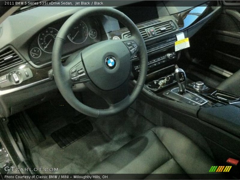 Jet Black / Black 2011 BMW 5 Series 535i xDrive Sedan