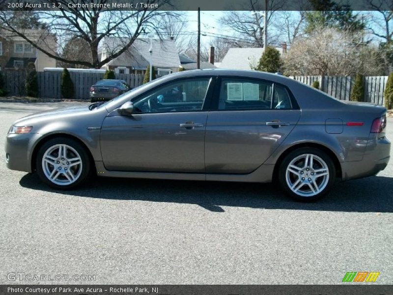 Carbon Bronze Metallic / Taupe 2008 Acura TL 3.2