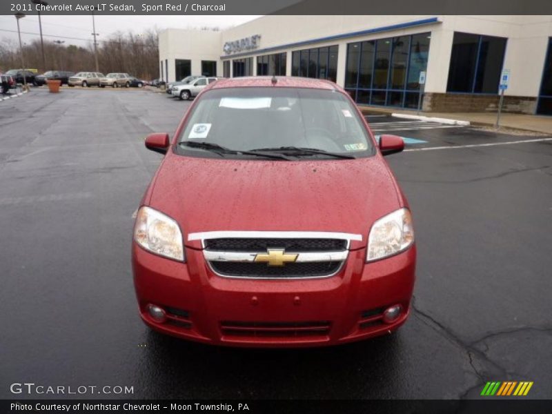 Sport Red / Charcoal 2011 Chevrolet Aveo LT Sedan