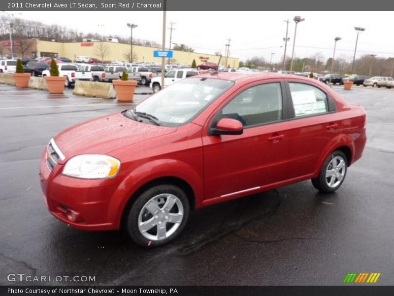 Sport Red / Charcoal 2011 Chevrolet Aveo LT Sedan