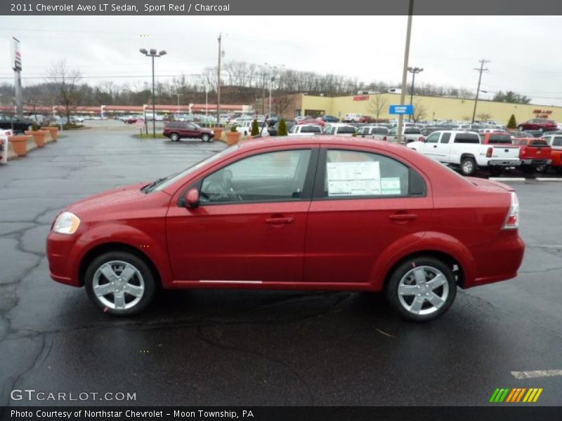 Sport Red / Charcoal 2011 Chevrolet Aveo LT Sedan