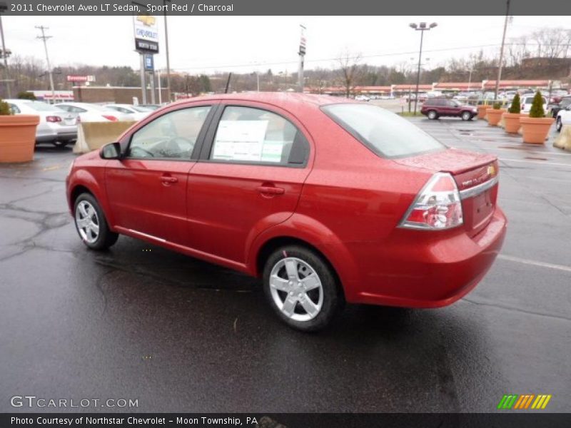 Sport Red / Charcoal 2011 Chevrolet Aveo LT Sedan