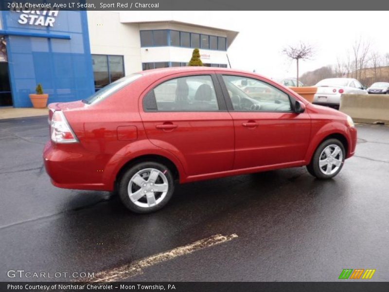 Sport Red / Charcoal 2011 Chevrolet Aveo LT Sedan