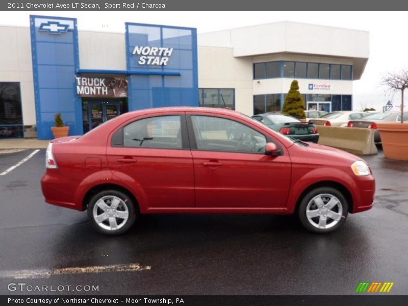 Sport Red / Charcoal 2011 Chevrolet Aveo LT Sedan