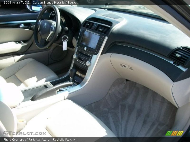 Carbon Bronze Metallic / Taupe 2008 Acura TL 3.2