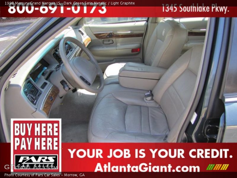 Dark Green Satin Metallic / Light Graphite 1998 Mercury Grand Marquis LS