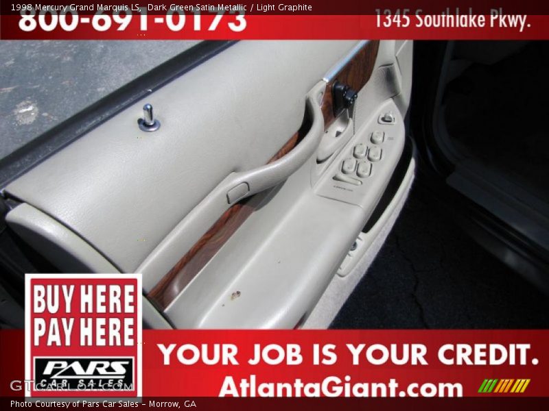 Dark Green Satin Metallic / Light Graphite 1998 Mercury Grand Marquis LS