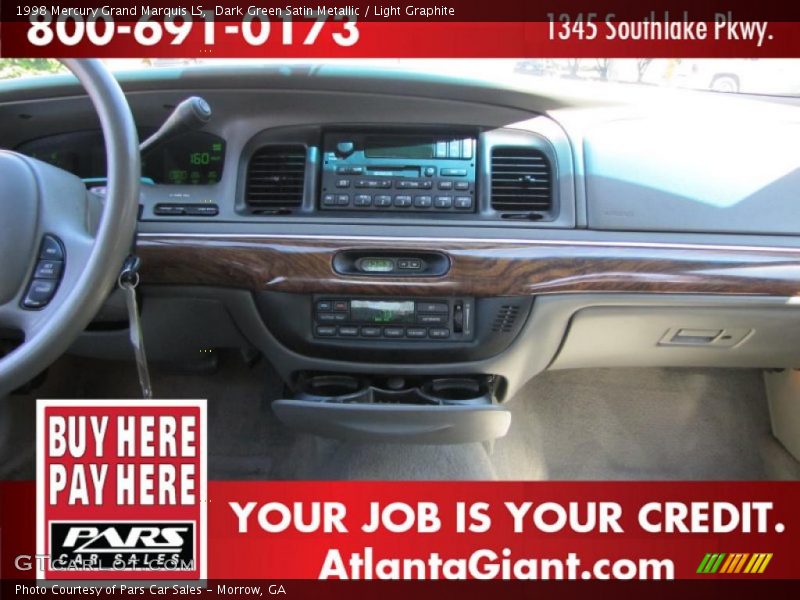 Dark Green Satin Metallic / Light Graphite 1998 Mercury Grand Marquis LS