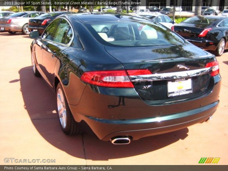 Botanical Green Metallic / Barley Beige/Truffle Brown 2011 Jaguar XF Sport Sedan