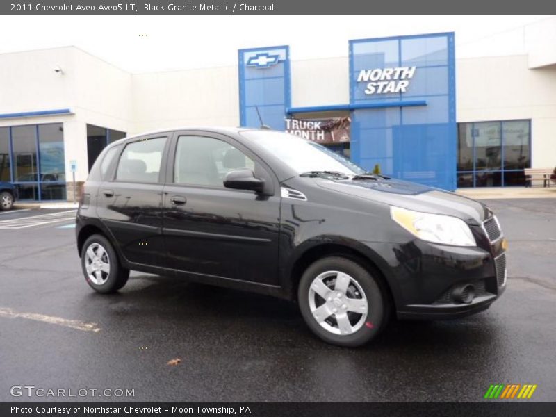 Black Granite Metallic / Charcoal 2011 Chevrolet Aveo Aveo5 LT