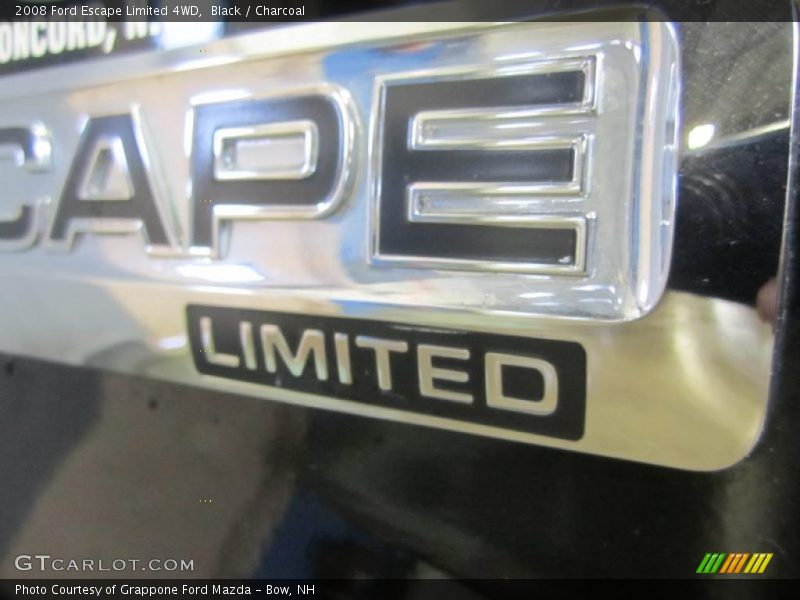 Black / Charcoal 2008 Ford Escape Limited 4WD