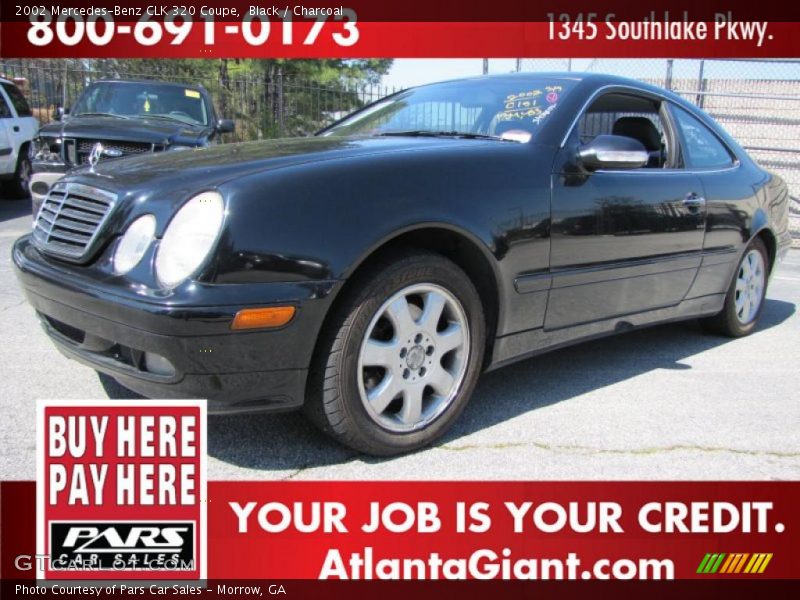 Black / Charcoal 2002 Mercedes-Benz CLK 320 Coupe