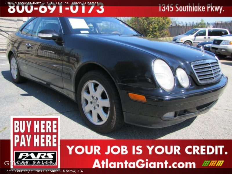 Black / Charcoal 2002 Mercedes-Benz CLK 320 Coupe