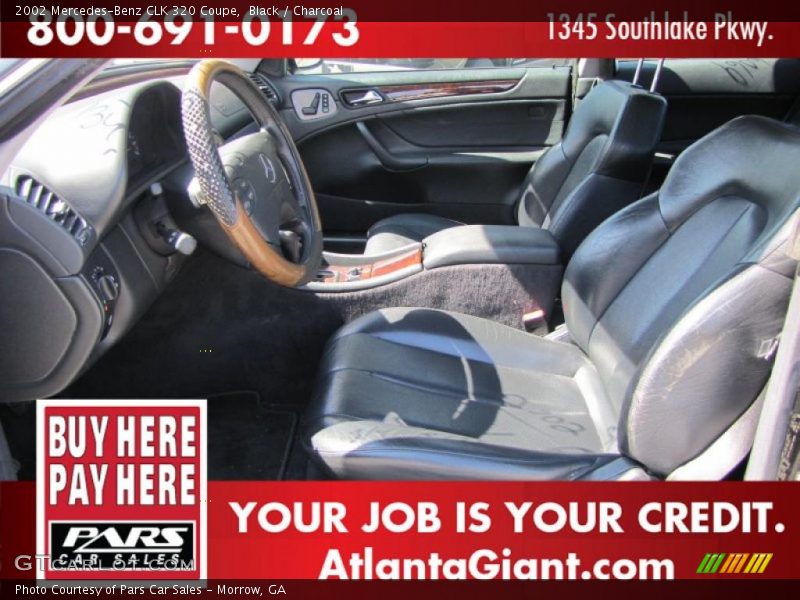 Black / Charcoal 2002 Mercedes-Benz CLK 320 Coupe