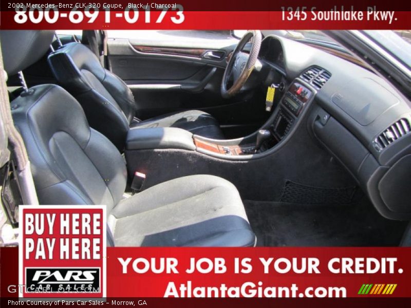 Black / Charcoal 2002 Mercedes-Benz CLK 320 Coupe