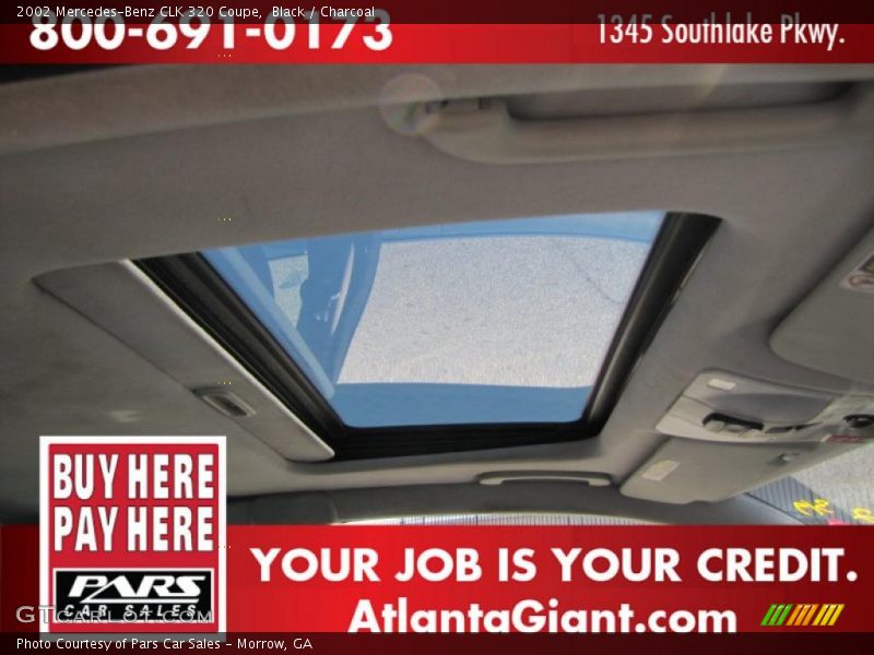 Black / Charcoal 2002 Mercedes-Benz CLK 320 Coupe