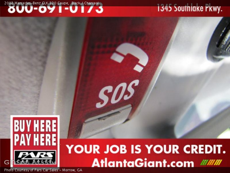 Black / Charcoal 2002 Mercedes-Benz CLK 320 Coupe