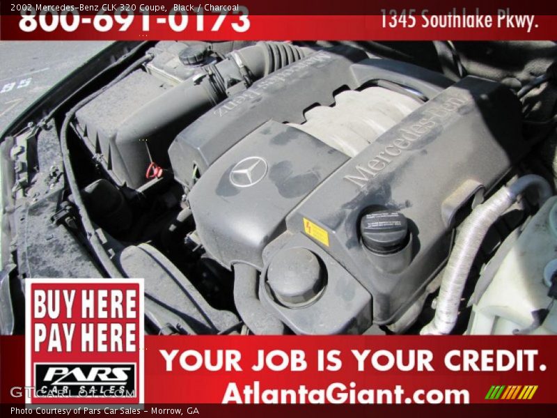 Black / Charcoal 2002 Mercedes-Benz CLK 320 Coupe