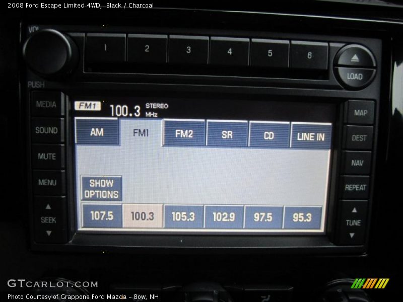 Black / Charcoal 2008 Ford Escape Limited 4WD