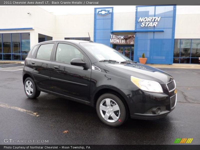 Black Granite Metallic / Charcoal 2011 Chevrolet Aveo Aveo5 LT
