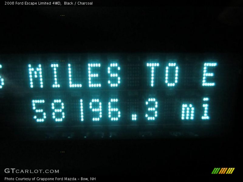 Black / Charcoal 2008 Ford Escape Limited 4WD