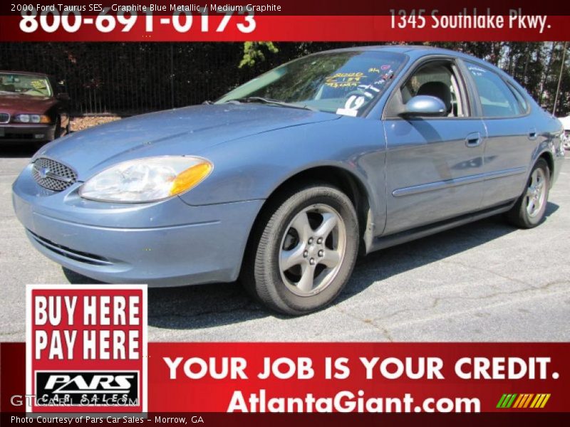 Graphite Blue Metallic / Medium Graphite 2000 Ford Taurus SES