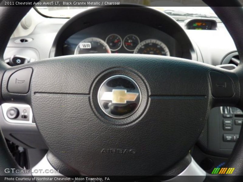 Black Granite Metallic / Charcoal 2011 Chevrolet Aveo Aveo5 LT