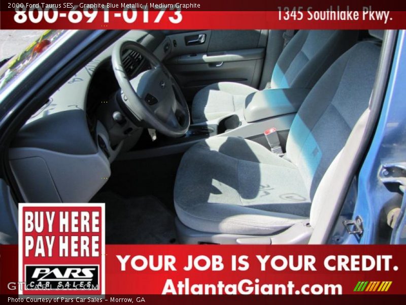 Graphite Blue Metallic / Medium Graphite 2000 Ford Taurus SES