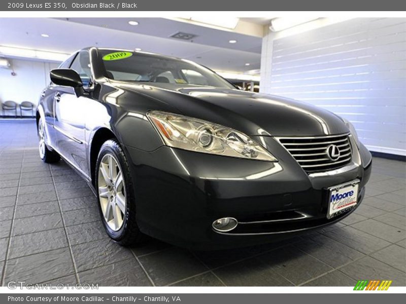 Obsidian Black / Black 2009 Lexus ES 350