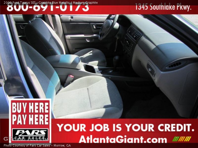 Graphite Blue Metallic / Medium Graphite 2000 Ford Taurus SES
