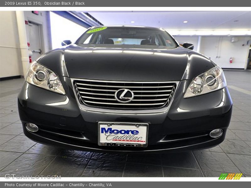 Obsidian Black / Black 2009 Lexus ES 350