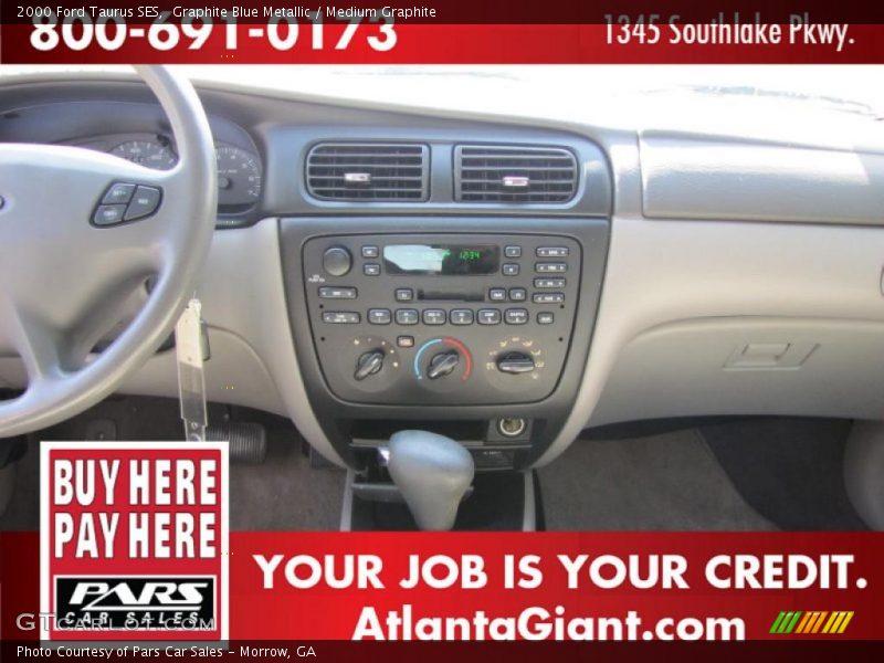 Graphite Blue Metallic / Medium Graphite 2000 Ford Taurus SES