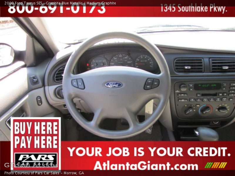 Graphite Blue Metallic / Medium Graphite 2000 Ford Taurus SES