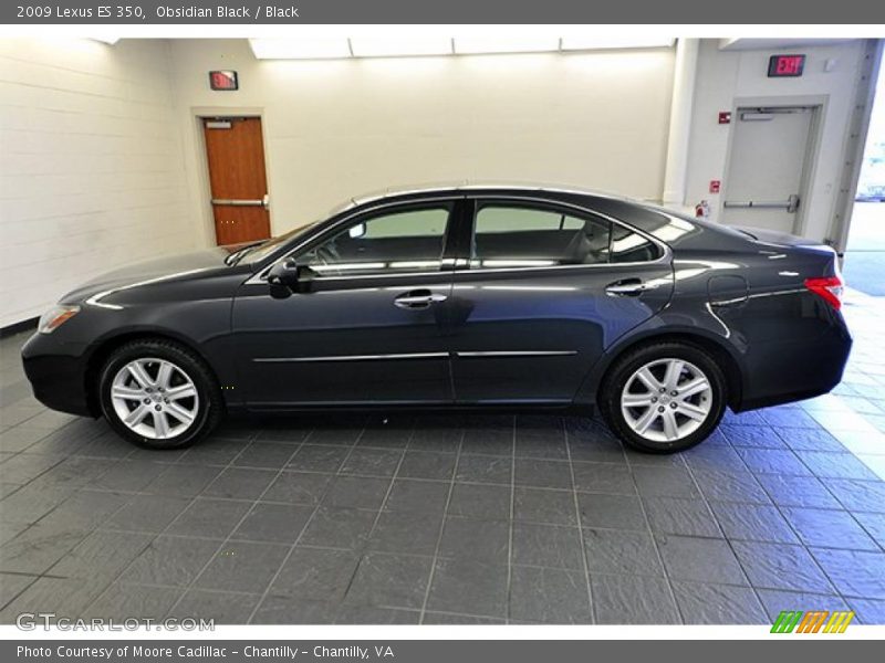 Obsidian Black / Black 2009 Lexus ES 350