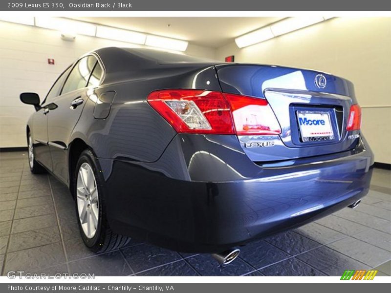 Obsidian Black / Black 2009 Lexus ES 350