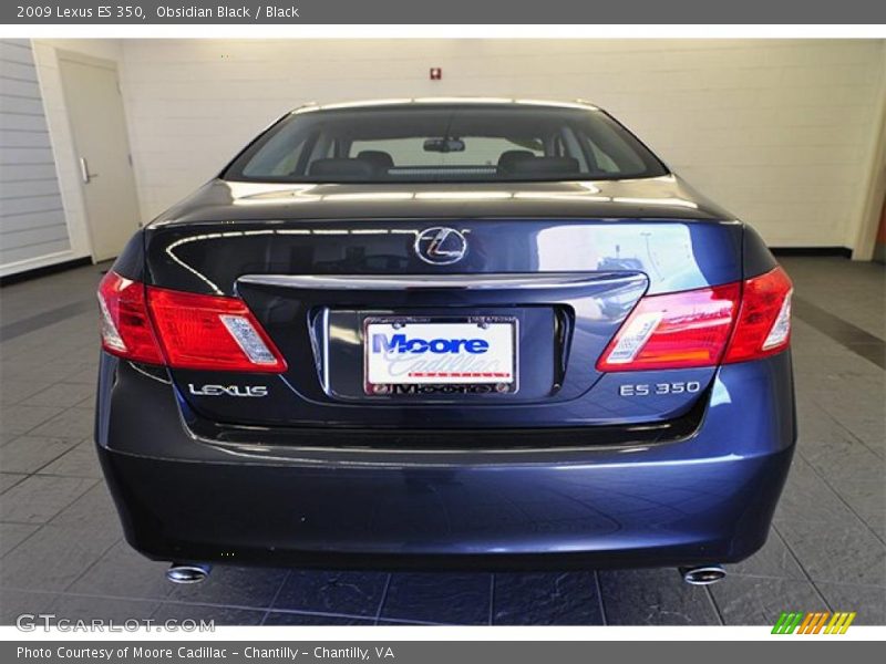 Obsidian Black / Black 2009 Lexus ES 350